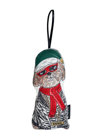 Mini Holiday Shih Tzu Ornament