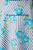 Blue Floral Stripes Kathleen Apron