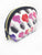 Rainbow Lips and Lipstick Saffiano Small Dome Cosmetic Bag
