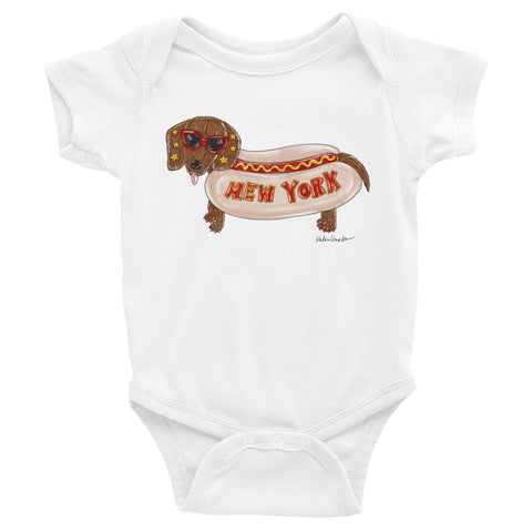 NY Hotdog Infant Bodysuit