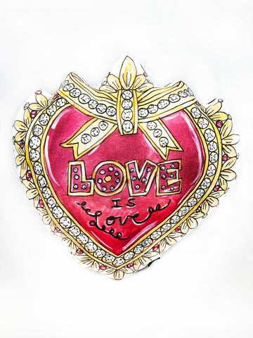 Love is Love Heart Pillow