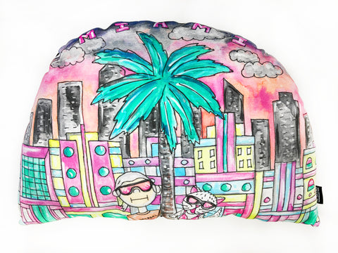 Miami Sunset Pillow