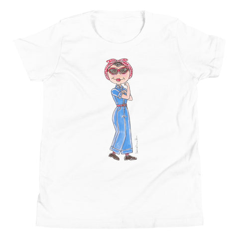 Little Rosie the Riveter Youth Short Sleeve T-Shirt