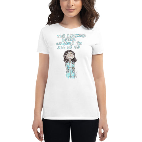 Little Kamala Quote Women's short sleeve t-shirt