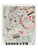 The Brooklyn Map Glitter Art Print