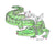 Alligator Glitter Watercolor Painting