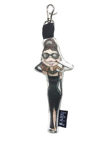 Mini Audrey Hepburn Doll Bag Charm