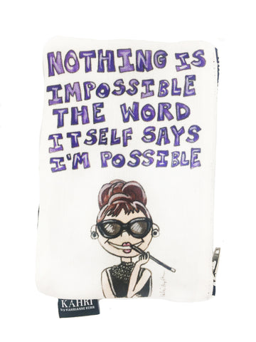 Audrey Quote Coin Purse