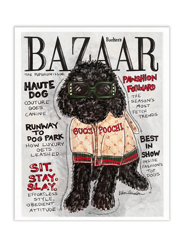 Barker's Bazaar Glitter Art Print