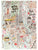 Manhattan Map Anna Glitter Original Watercolor Painting- Collector's Edition