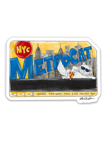Metrocat Vinyl Sticker