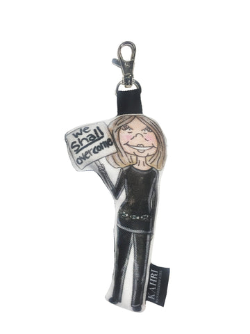 Mini Gloria Steinem Doll Bag Charm