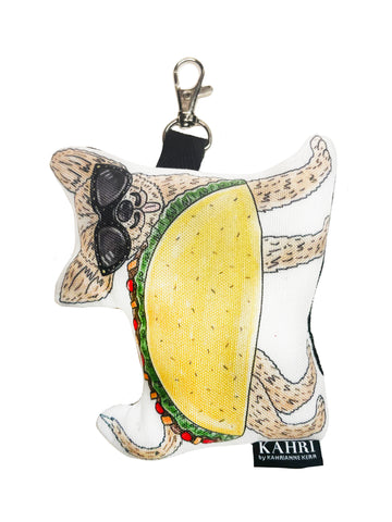 Mini Taco Dog Bag Charm