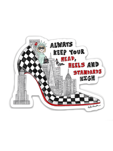 NYC Heels Vinyl Sticker