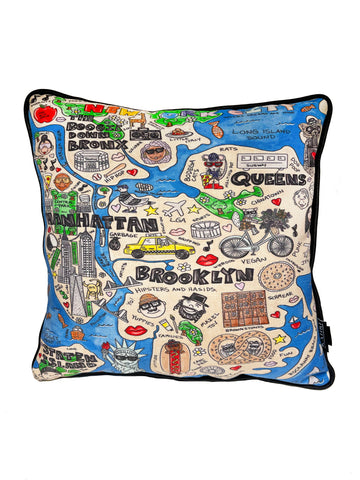 NYC Map Pillow