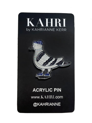 Pigeon Acrylic Pin