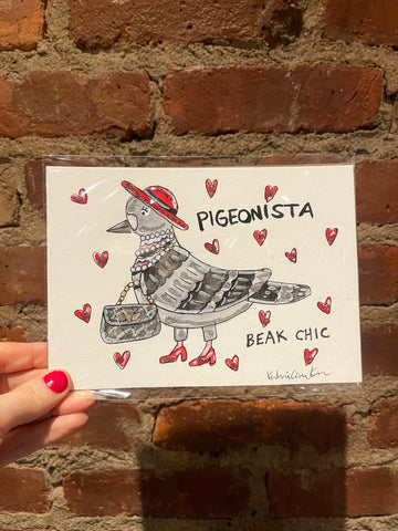 NYC Pigeon Series - 5" x 7" Original Watercolor Paintings