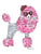 Glitter Poodle Watercolor Painting