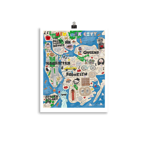 NYC Map Print