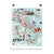 Italy Map Art Print