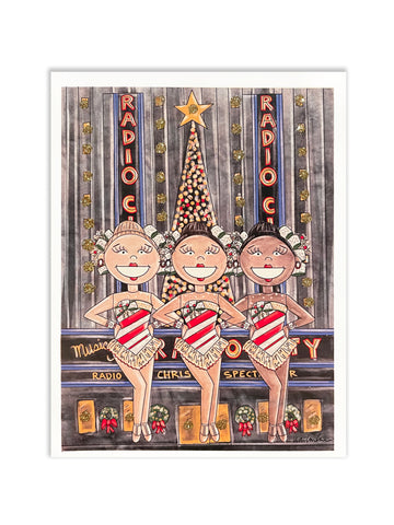 Rockette Glitter Card