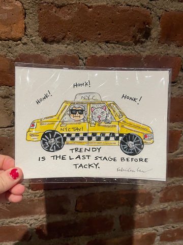 NYC TAXI Series - 5" x 7" Original Watercolor Paintings