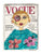 Glitter Vogue Cover Watercolor Painting