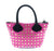 Pink Studded Canvas Mini Crossbody Tote