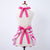 Pink Stripes Gold Dots Mary Jean Apron