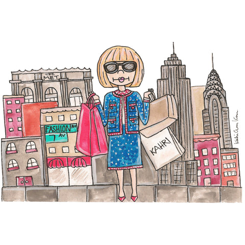 Anna in NYC Illustration