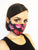 Black Lips Face Mask with Filter Pocket