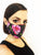 Pink Flower Face Mask with Filter Pocket