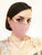 Metallic Golden Rose and Sand Cotton Linen Face Mask with Filter Pocket