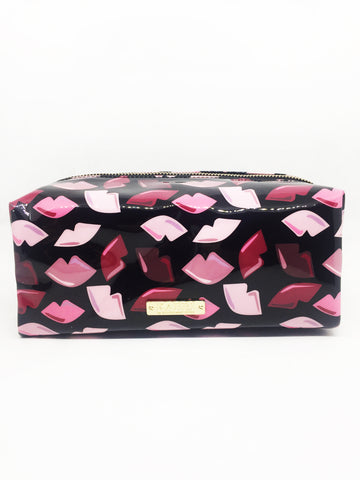 Lipstick White Glitter Large Cosmetic Bag – Kahri by KahriAnne Kerr