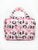 Quilted Pink Flamingo Nylon Travel Case