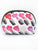 Rainbow Lips and Lipstick Saffiano Small Dome Cosmetic Bag