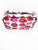 Lips Saffiano 3 Piece Brush Holder Cosmetic Bag