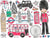 I Love London Glitter Watercolor Painting