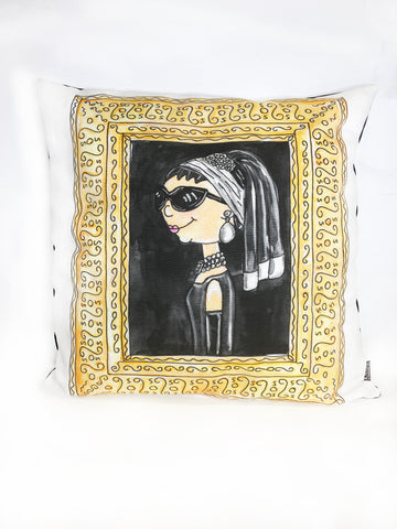 Audrey Girl with a Pearl Earring Pillow Case