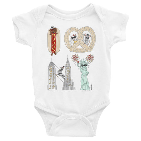 I Pretzel NY Infant Bodysuit