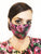 Black Floral Face Mask with Filter Pocket