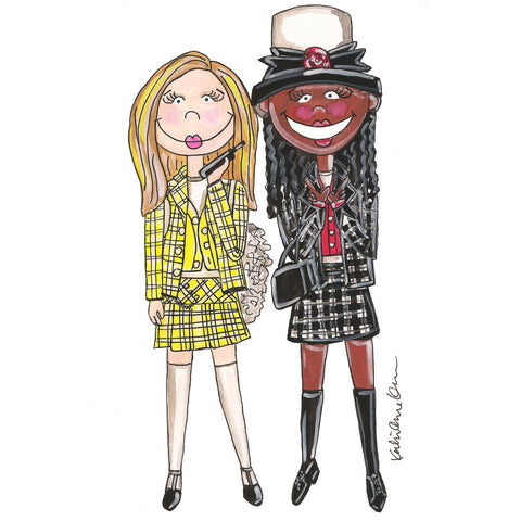 Cher and Dionne Illustration
