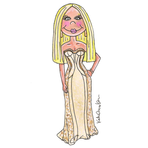 Little Donatella Versace Illustration