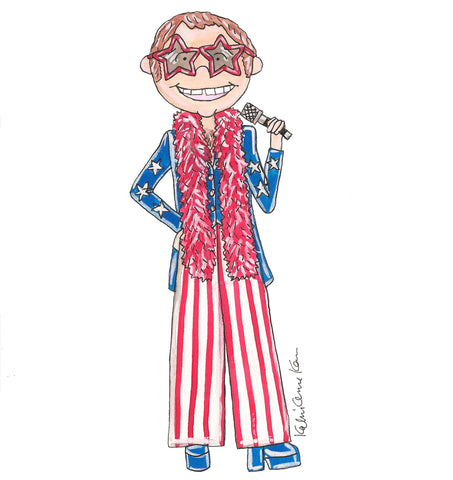 Little Elton John Illustration