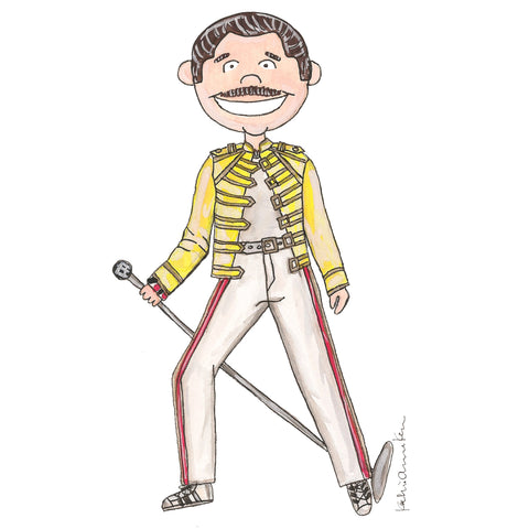 Little Freddie Mercury Illustration