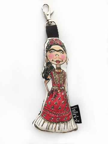 Mini Frida Kahlo Doll Bag Charm