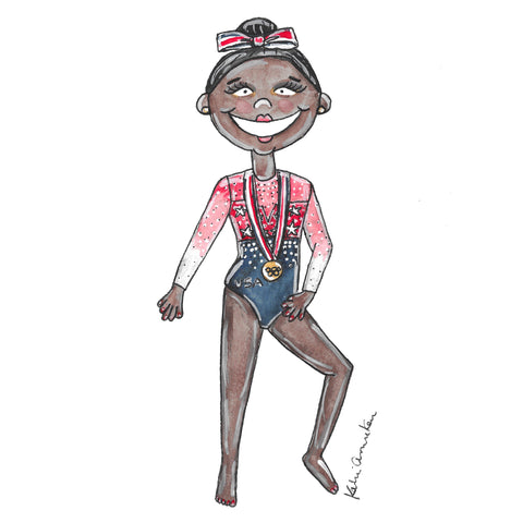 Little Gymnast Illustration