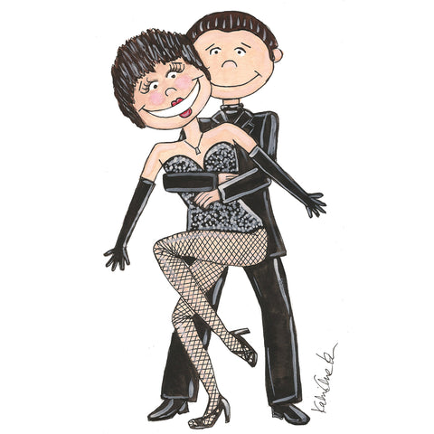 Little Halston and Liza Illustration