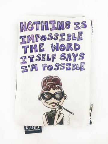 Audrey Quote Coin Purse