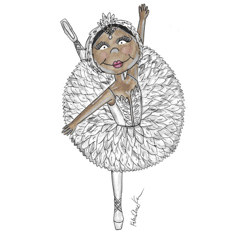 Little Ballerina Illustration